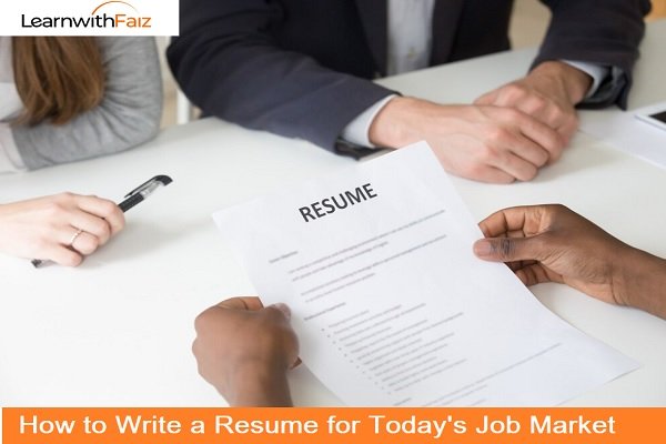Write a Resume for Job Market