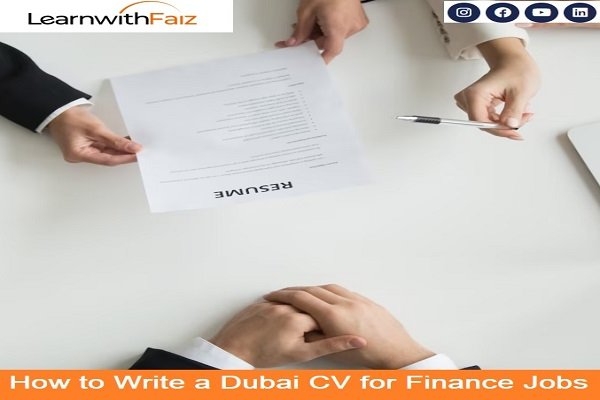 Dubai CV for Finance Jobs